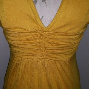 Long Musturd Color Party Dress For Women main image 1